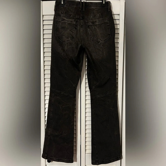 We The Free Vector Moto Mid Rise Flare Jeans Women's Size 27 - Picture 2 of 15